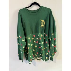 Disneyland Mickey Mouse Holiday Spirit Jersey Green XXL